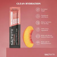 SaltWTR Summer Peach - Sugar-free Electrolytes, Gut Support Hydration - Single Sachet 